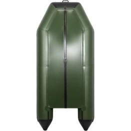 Надувная 2-местная ПВХ лодка Аква 2900 СКК (зелено-черная)