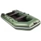 Надувная 3-местная ПВХ лодка Аква 3200 СКК (зеленая)
