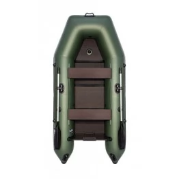 Надувная 2-местная ПВХ лодка Аква 2900 СКК (зеленая)