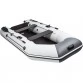 Надувная 2-местная ПВХ лодка Аква 2900 СКК (слань-книжка, киль, светло-серый, графит)