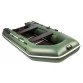 Надувная 3-местная ПВХ лодка Аква 2900 СК (сборный пайол, киль, зеленый)