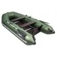 Надувная 3-местная ПВХ лодка Аква 2900 СК (сборный пайол, киль, зеленый)