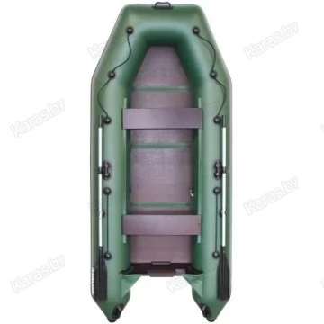 Надувная 3-местная ПВХ лодка Аква 3200 С (зеленая)