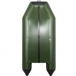Надувная 3-местная ПВХ лодка Аква 3200 СКК (зеленая-черная)