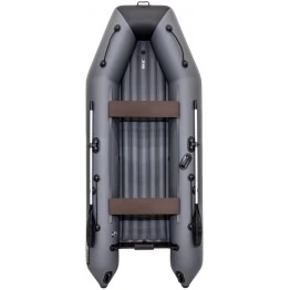 Надувная 4-местная ПВХ лодка Аква 3600 НДНД (графит/черный)