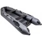 Надувная 4-местная ПВХ лодка Аква 3600 НДНД (графит/черный)