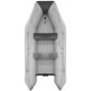Надувная 3-местная ПВХ лодка Аква 3200 НДНД (светло-серый/графит)