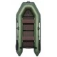Надувная 2-местная ПВХ лодка Аква 2800 СКК (слань-книжка, киль, зеленая)