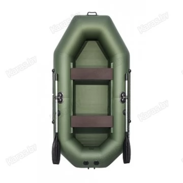 Надувная 2-местная ПВХ лодка Аква Мастер 260 (зеленый)