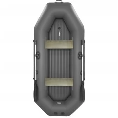Надувная 2-местная ПВХ лодка Аква Мастер 280 НД (графит)