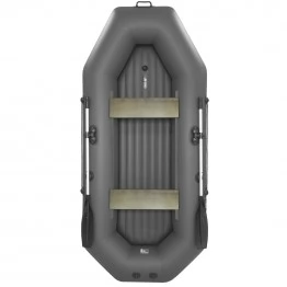 Надувная 2-местная ПВХ лодка Аква Мастер 280 НД (графит)