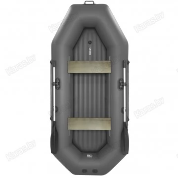 Надувная 2-местная ПВХ лодка Аква Мастер 280 НД (графит)