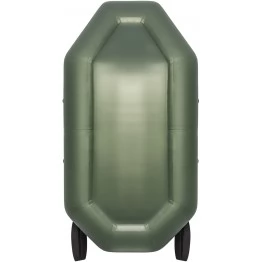 Надувная 1-местная ПВХ лодка Аква Оптима 220 (зеленый)