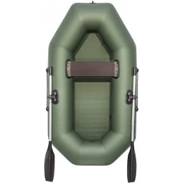 Надувная 1-местная ПВХ лодка Аква Оптима 220 (зеленый)