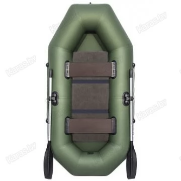 Надувная 2-местная ПВХ лодка Аква Оптима 260 (пол-книжка)