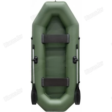 Надувная 2-местная ПВХ лодка Аква Мастер 280 (зеленая)