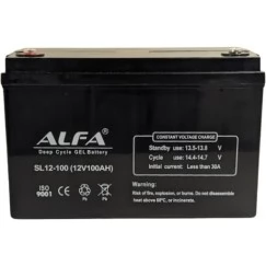 Аккумулятор лодочный тяговый Alfa 12V-100Ah