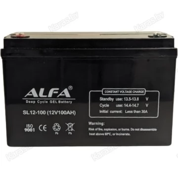Аккумулятор лодочный тяговый Alfa 12V-100Ah
