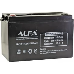 Аккумулятор лодочный тяговый Alfa 12V-110Ah