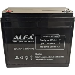 Аккумулятор лодочный тяговый Alfa 12V-134Ah