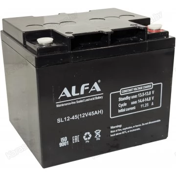 Аккумулятор лодочный тяговый Alfa 12V-45Ah