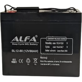 Аккумулятор лодочный тяговый Alfa 12V-80Ah