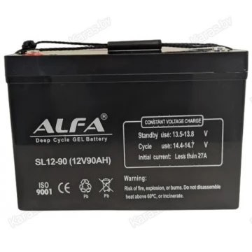 Аккумулятор лодочный тяговый Alfa 12V-90Ah