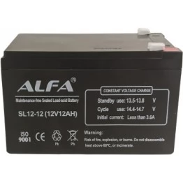 Аккумулятор свинцово-кислотный Alfa SL12-12 12V, 12Ah
