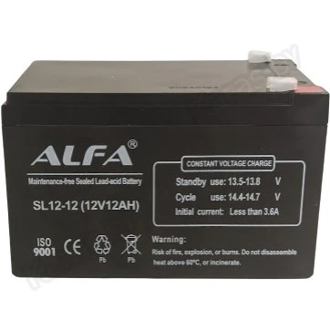 Аккумулятор свинцово-кислотный Alfa SL12-12 12V, 12Ah
