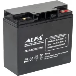 Аккумулятор свинцово-кислотный Alfa SL12-22 12V, 22Ah