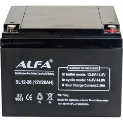 Аккумулятор свинцово-кислотный Alfa SL12-28 12V, 28Ah