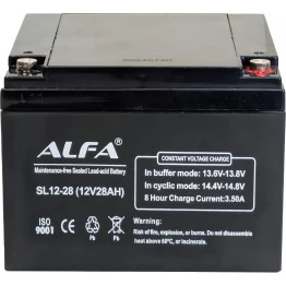 Аккумулятор свинцово-кислотный Alfa SL12-28 12V, 28Ah