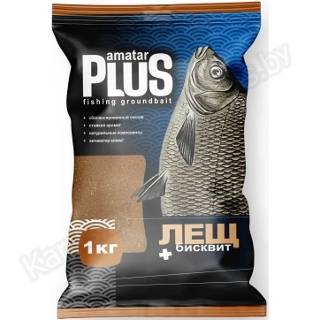 Прикормка Amatar Plus Лещ Бисквит (светлая) 1кг