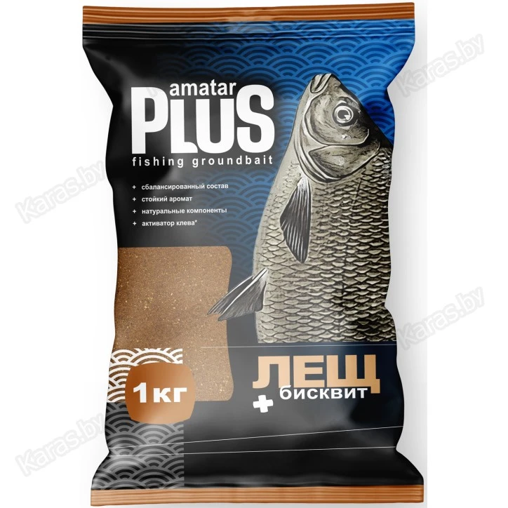 Прикормка Amatar Plus Лещ Бисквит (светлая) 1кг