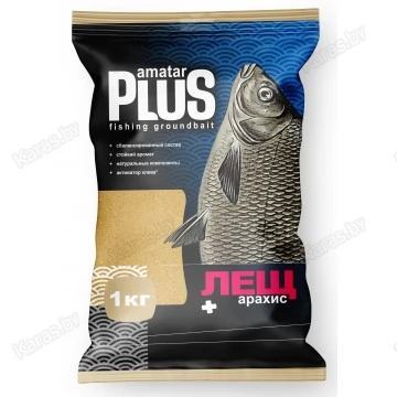 Прикормка Amatar Plus Лещ Арахис (светлая) 1кг