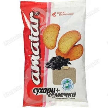 Прикормка Amatar Сухари-Семечки (серая) 750 г