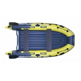 Надувная 5-местная ПВХ лодка Reef Скат-Тритон 350 (Надувное дно, пластиковый транец)