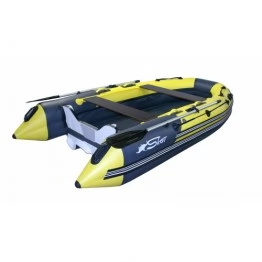 Надувная 5-местная ПВХ лодка Reef Скат-Тритон 350 (Надувное дно, пластиковый транец)