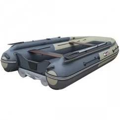 Надувная 5-местная ПВХ лодка Reef Triton 370 Fi S-Max (НДНД, интегрированный фальшборт)