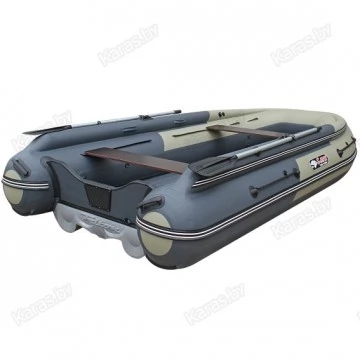 Надувная 5-местная ПВХ лодка Reef Triton 370 Fi S-Max (НДНД, интегрированный фальшборт)