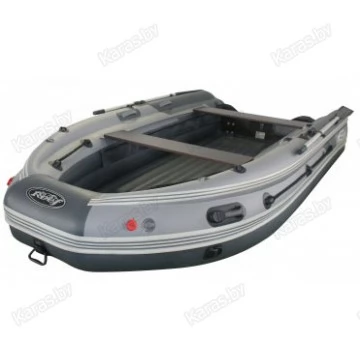 Надувная 9-местная ПВХ лодка Reef Скат 450 NDFI (Надувное дно, интегрированный фальшборт)