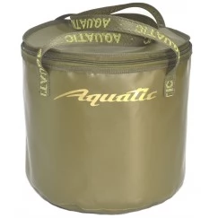 Ведро мягкое Aquatic В-04Х с крышкой и ободом, 30л (33х34см)