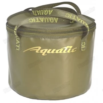 Ведро мягкое Aquatic В-05Х с крышкой и ободом, 25л (34х26см)