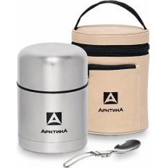 Термос Арктика для еды с чехлом и ложкой 0,5 л