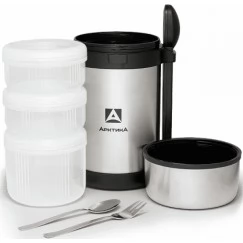 Термос Арктика для еды с 3-мя контейнерами 1,5 л