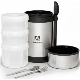 Термос Арктика для еды с 3-мя контейнерами 1,5 л