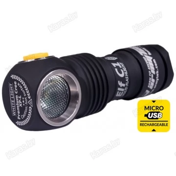 Мультифонарь ArmyTek Elf C1 Micro-USB XP-L (теплый свет) + 18350 Li-Ion