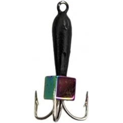 Мормышка вольфрамовая "Чёртик" с кубиком "Хамелеон" и ушком 2.5 мм