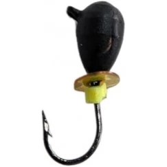 Мормышка вольфрамовая "Капля" классическая черная с ушком 3.0 мм