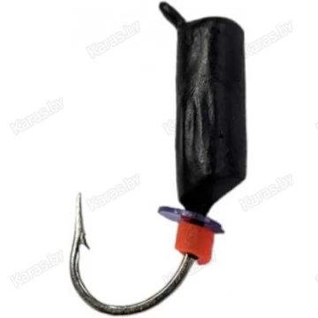 Мормышка вольфрамовая "Столбик" классический с ушком 3.0 мм (черный)